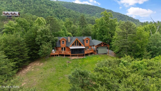 1949 E Mountain View Way, Sevierville, TN 37876 - view of mountain backdrop with a heavily wooded area