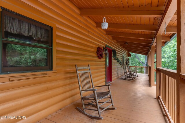 1949 E Mountain View Way, Sevierville, TN 37876 - view of wooden porch