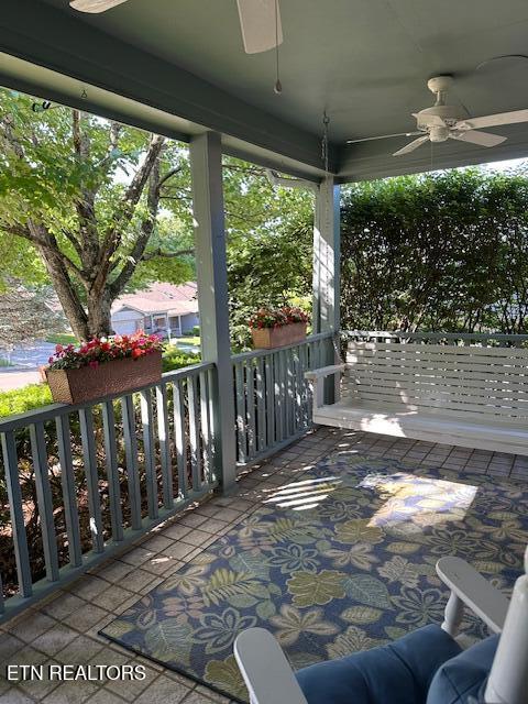 5230 Brig Ln, Knoxville, TN 37914 - porch with ceiling fan