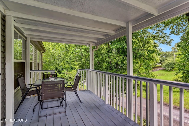501 Park Ave, Clinton, TN 37716 - deck featuring outdoor dining area