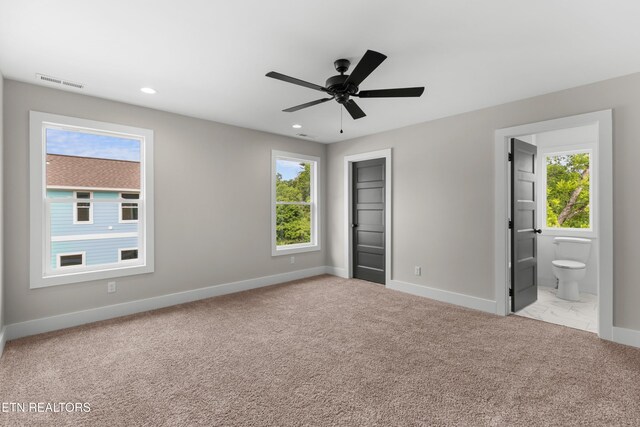 270 W Main St, Dandridge, TN 37725 - unfurnished bedroom featuring baseboards, carpet, recessed lighting, a closet, and ensuite bathroom