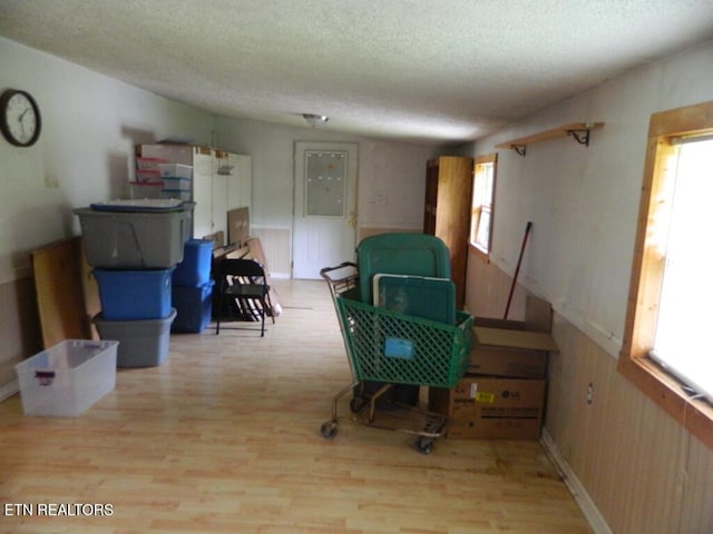 232 Sallings Rd, Luttrell, TN 37779 - living area featuring wood finished floors and a textured ceiling