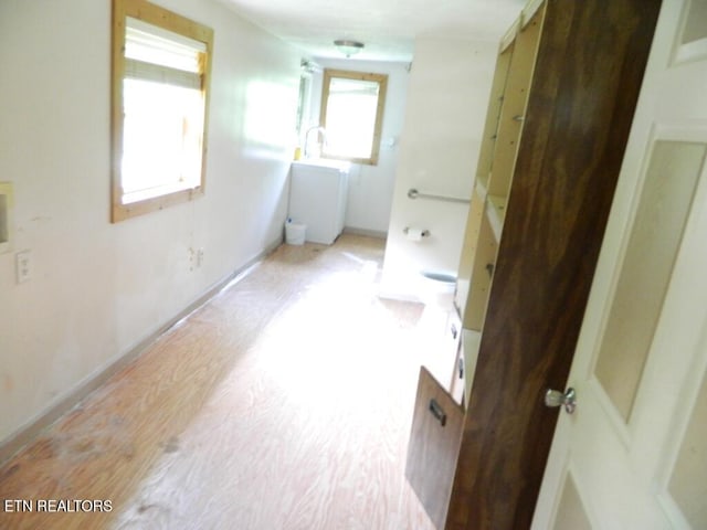 232 Sallings Rd, Luttrell, TN 37779 - bathroom with wood finished floors and baseboards