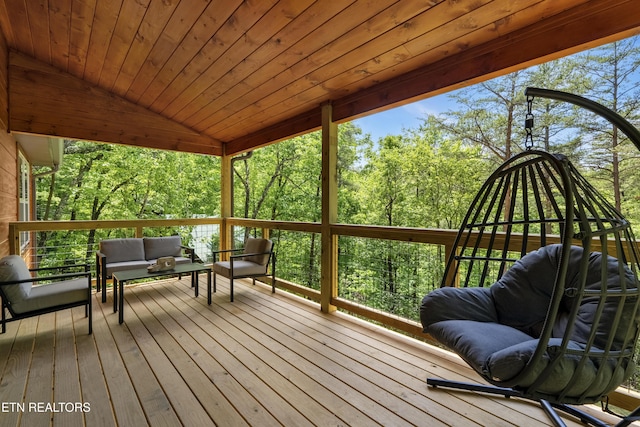 1705 Pkwy View Ct, Sevierville, TN 37876 - deck with outdoor lounge area