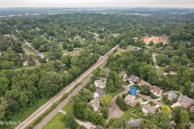 817 Vista Oaks Ln, Knoxville, TN 37919 - aerial view of residential area with a heavily wooded area