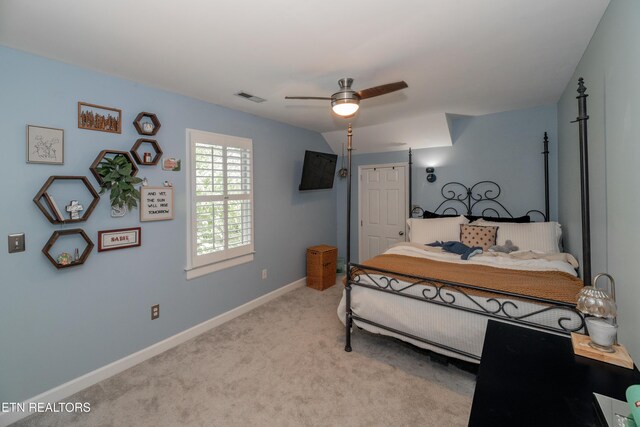 1403 Kenton Way, Knoxville, TN 37922 - bedroom featuring carpet floors, baseboards, and a ceiling fan