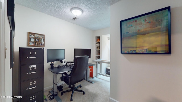 1859 Poplar Hill Rd, Knoxville, TN 37922 - office space with a textured ceiling, carpet, and baseboards