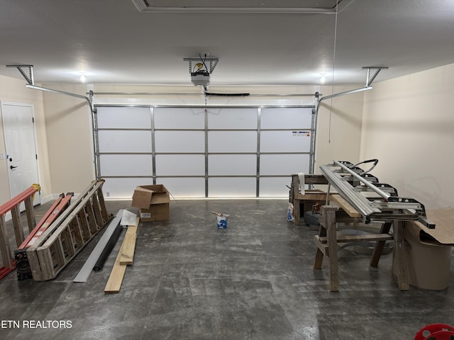 1847 Chinkapin Trl, Monterey, TN 38574 - garage featuring a garage door opener