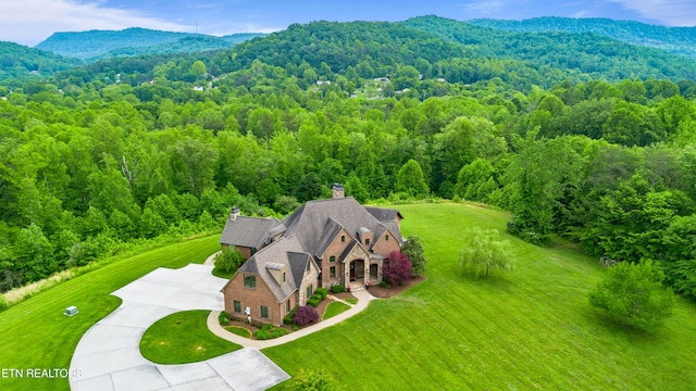 759 Indian Mountain Rd, Jellico, TN 37762 - view from above of property with a forest and a mountainous background