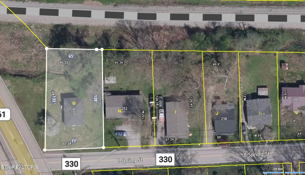 210 E Spring St, Oliver Springs, TN 37840 - map of property location