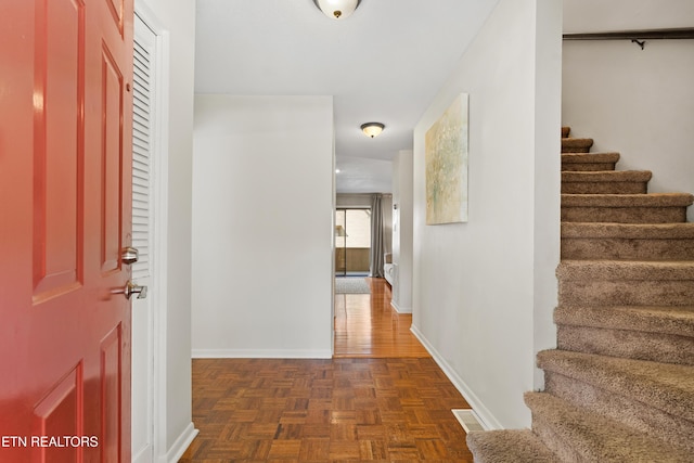 8707 Olde Colony Trl Unit 17, Knoxville, TN 37923 - foyer entrance featuring stairs and baseboards