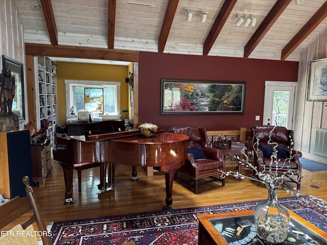 1309 Licklog Hollow Rd, Sevierville, TN 37876 - sitting room with wood finished floors and wood ceiling
