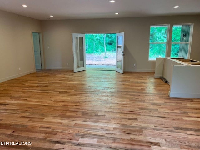 110 Stone Rd, Knoxville, TN 37920 - empty room with wood finished floors, recessed lighting, and baseboards