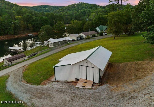 645 Blue Springs Rd, Speedwell, TN 37870 - bird's eye view of a heavily wooded area and a nearby body of water