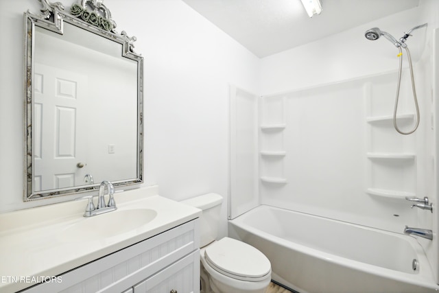 6108 Burlwood Rd, Knoxville, TN 37921 - full bathroom featuring vanity, toilet, and washtub / shower combination