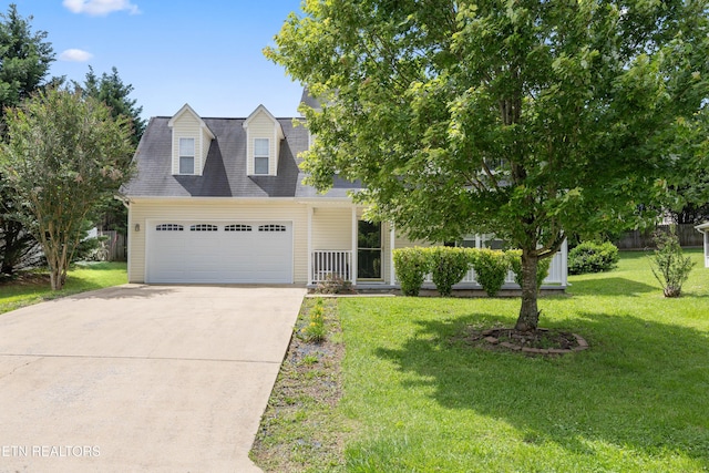 6108 Burlwood Rd, Knoxville, TN 37921 - view of front of property with an attached garage, driveway, and a porch