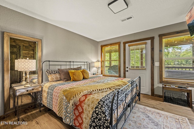 2046 Slippery Rock Cir, Sevierville, TN 37862 - bedroom with wood finished floors and a textured wall