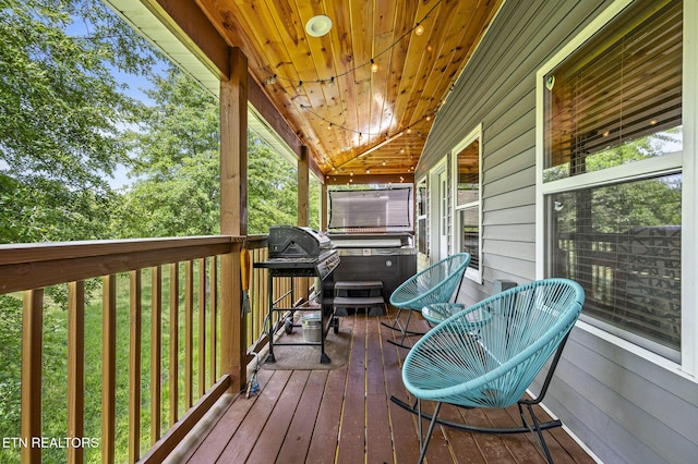 2046 Slippery Rock Cir, Sevierville, TN 37862 - deck with a jacuzzi and area for grilling