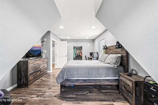 1947 Oneil Rd, Newport, TN 37821 - bedroom featuring a textured wall, wood finished floors, baseboards, and recessed lighting