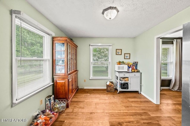 1000 Burgess Mills Rd, Cookeville, TN 38506 - office area featuring light wood finished floors, baseboards, and a textured ceiling