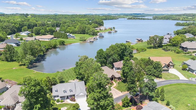 105 Gogeyi Trl, Vonore, TN 37885 - aerial view of residential area with a large body of water