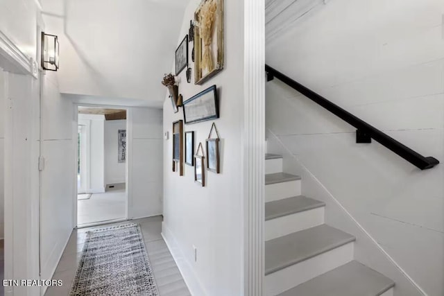 525 S Carter School Rd, Strawberry Plains, TN 37871 - staircase featuring baseboards