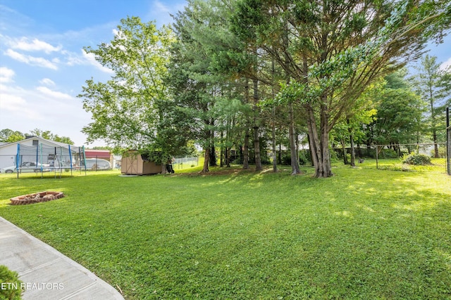 2116 Pleasant View Rd, Knoxville, TN 37914 - view of yard with a trampoline