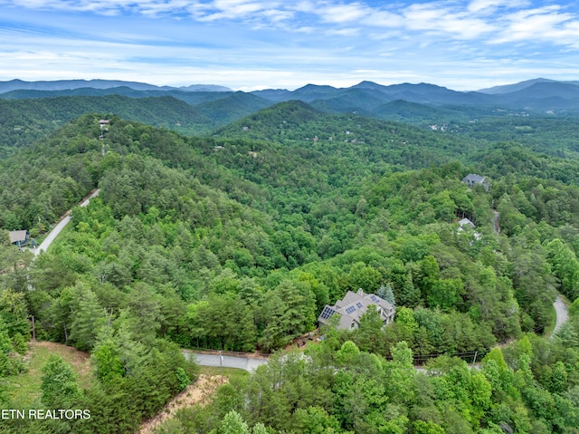 670 Hawk View Dr, Townsend, TN 37882 - drone / aerial view of a forest and a mountainous background