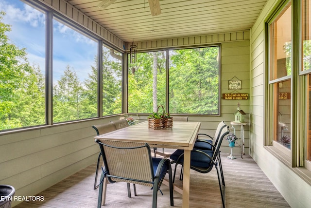 670 Hawk View Dr, Townsend, TN 37882 - sunroom / solarium with ceiling fan and healthy amount of natural light