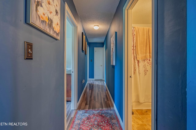 159 Little Creek Ln, Lafollette, TN 37766 - hall with a textured ceiling and baseboards