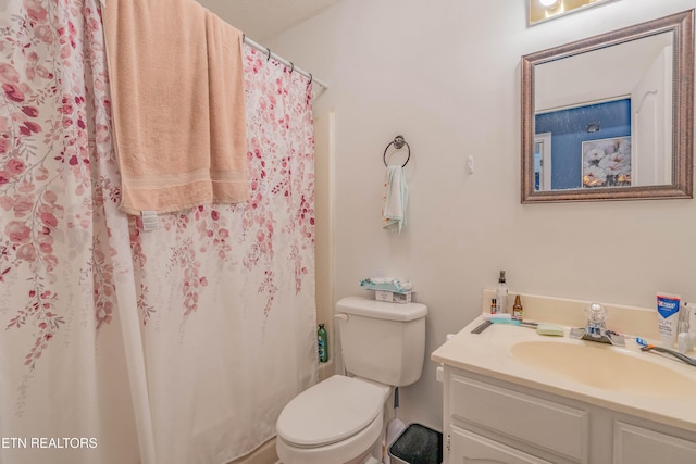 159 Little Creek Ln, Lafollette, TN 37766 - full bath featuring vanity, toilet, and a shower with shower curtain