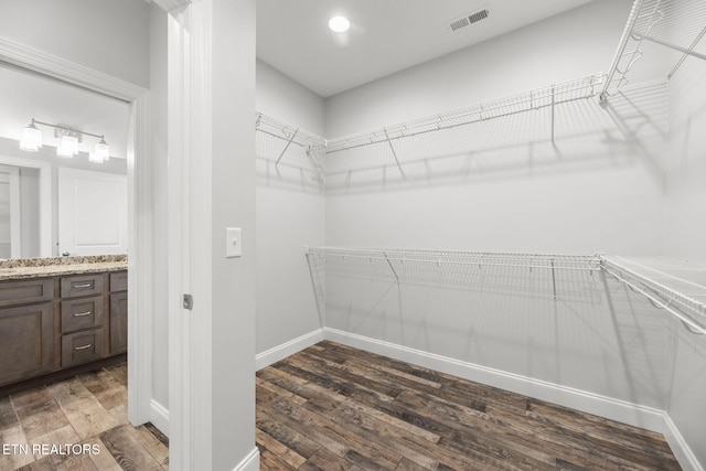 115 Tsuhdatsi Way, Loudon, TN 37774 - walk in closet featuring dark wood-type flooring