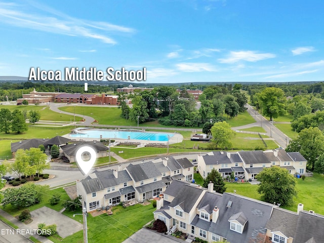 633 Vose Rd Unit G, Alcoa, TN 37701 - drone / aerial view of a pool
