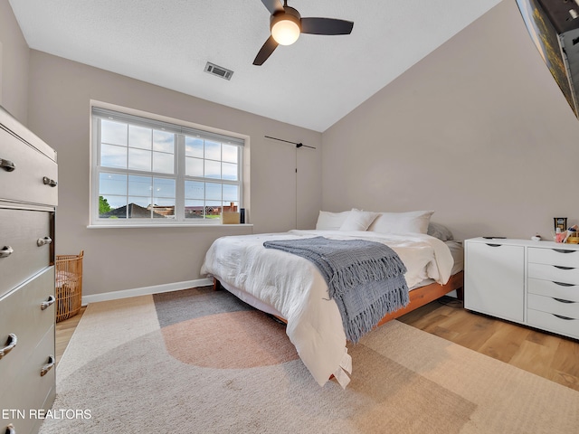 633 Vose Rd Unit G, Alcoa, TN 37701 - bedroom featuring lofted ceiling, ceiling fan, wood finished floors, and baseboards