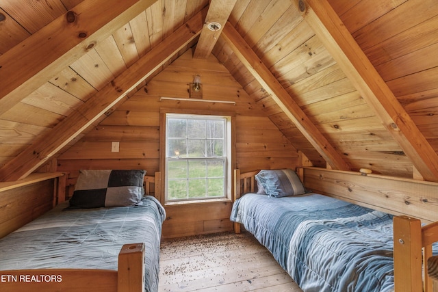 2009 Tellico Reliance Rd, Reliance, TN 37369 - bedroom featuring wood ceiling and wooden walls