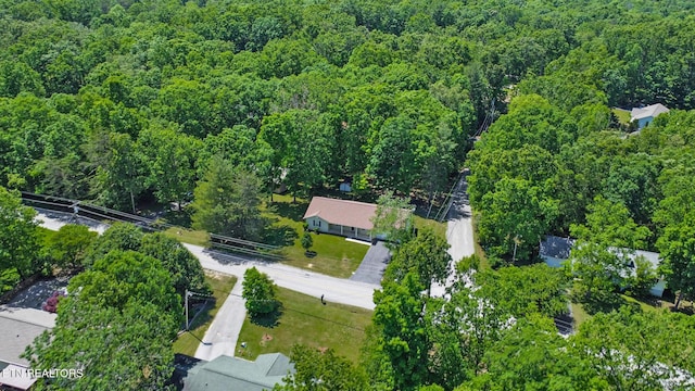 2162 Spruce Loop, Crossville, TN 38555 - aerial view of property and surrounding area with a heavily wooded area