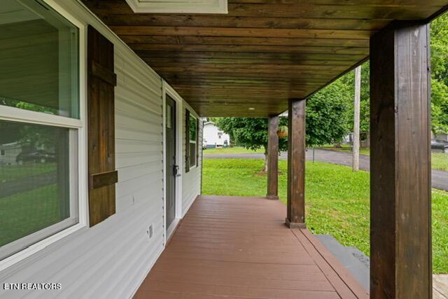 501 Dodson Ave, Englewood, TN 37329 - wooden terrace featuring a yard