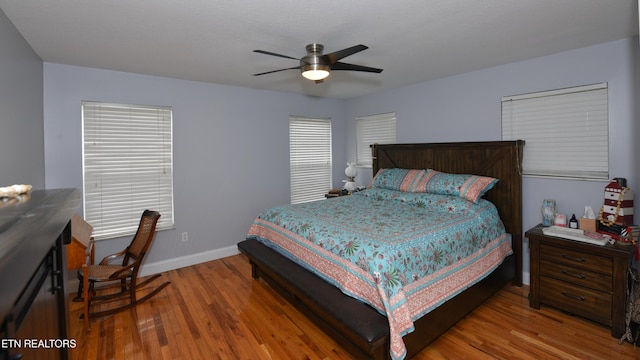 106 Alfred Mccammon Rd, Maryville, TN 37804 - bedroom featuring wood finished floors, baseboards, and ceiling fan