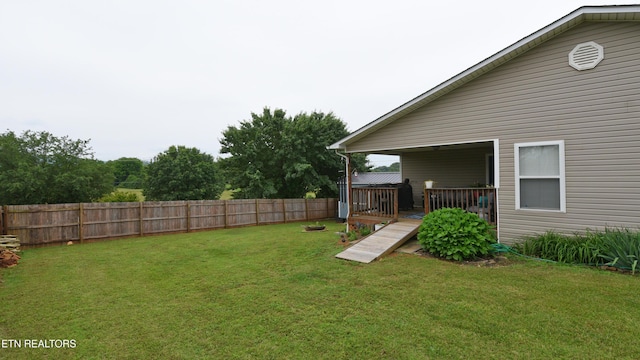 106 Alfred Mccammon Rd, Maryville, TN 37804 - view of yard featuring a deck