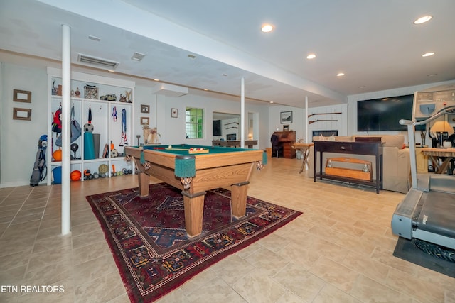 1932 Duncan Rd, Knoxville, TN 37919 - game room with billiards table and recessed lighting
