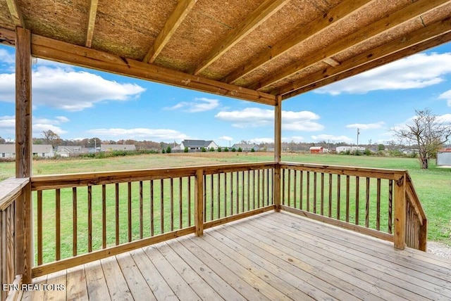 3841 Mcbroom Chapel Rd, Cookeville, TN 38501 - wooden deck with a yard and a residential view
