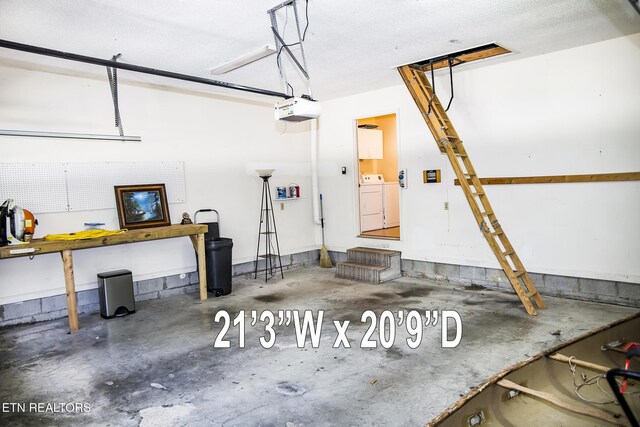 247 Lakeview Dr, Crossville, TN 38558 - garage featuring a garage door opener