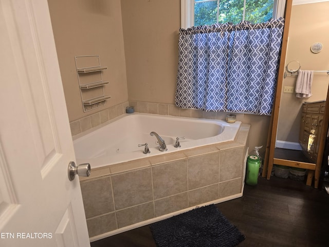 3238 Four M Cir, Kodak, TN 37764 - full bath featuring a tub with jets and wood finished floors