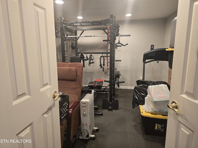 3238 Four M Cir, Kodak, TN 37764 - exercise room with recessed lighting and baseboards