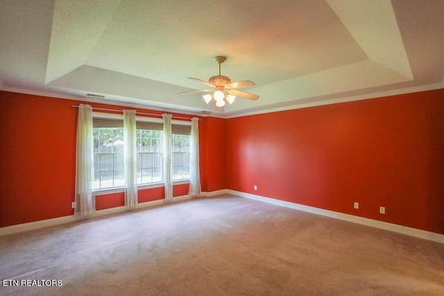 1117 Worthington Blvd, Maryville, TN 37801 - carpeted spare room with a raised ceiling and a ceiling fan