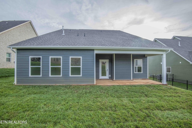 349 Ivey Farms Ln, Farragut, TN 37934 - rear view of property with a patio and a shingled roof