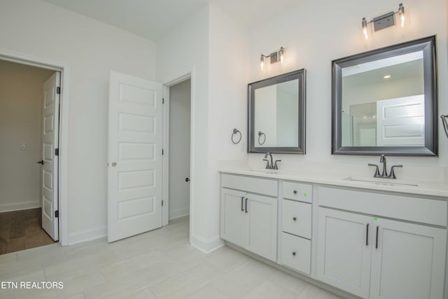 349 Ivey Farms Ln, Farragut, TN 37934 - full bath featuring double vanity and baseboards