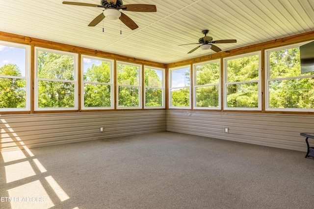 178 Scenic Hill Ln, Lenoir City, TN 37771 - unfurnished sunroom featuring ceiling fan