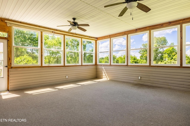 178 Scenic Hill Ln, Lenoir City, TN 37771 - unfurnished sunroom with ceiling fan