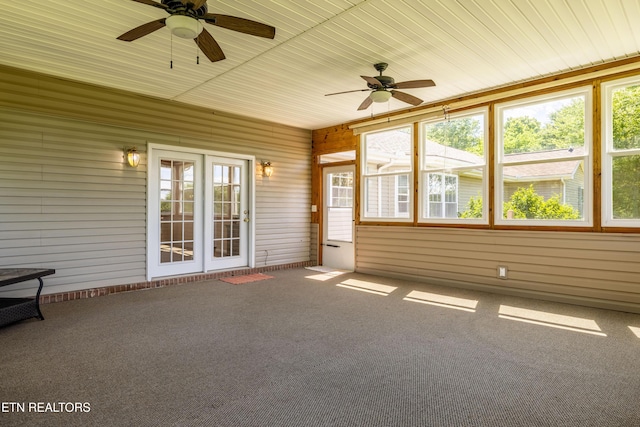 178 Scenic Hill Ln, Lenoir City, TN 37771 - unfurnished sunroom featuring a ceiling fan and healthy amount of natural light